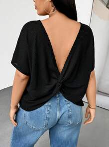 SHEIN Essnce Blusas casuales para mujer talla grande, blusas sin espalda, atuendos para salidas de verano, atuendos para fiestas en la calle de la luna, atuendos para conciertos country, blusas de verano lindas para salir, blusas de verano para mujer, atuendos para conciertos country, atuendos para fiestas rave