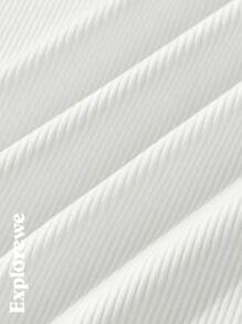 2 件套青少年女孩夏季紧身短袖白色 T 恤和裤子套装 - 彩色 - 查看 5