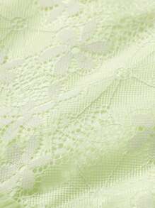 SHEIN 少女优雅花卉网眼公主花童礼服，适合婚礼季节