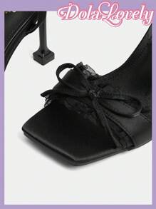 Dola Lovely Women's Round Toe High Heel Fashion Pumps - Black - View 5