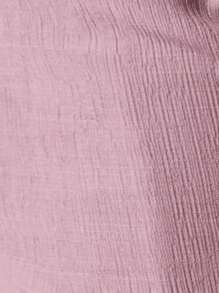 MUSERA Mid Rise Adjustable Tie Side Elegant Cover Up Beach Trousers Only Two Pieces For Vacation Summer - Lilac Purple - View 5