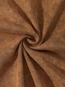 SHEIN Camiseta de manga corta de punto vaquero de cuello redondo lavada en piedra de color caqui, para niño de estilo casual de verano. Ropa de primavera/verano para niños, conjunto de ropa de calle