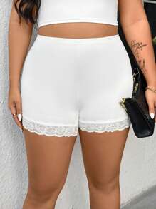 SHEIN LUNE Mallas de unicolor minimalistas de talla grande, adecuadas para el verano