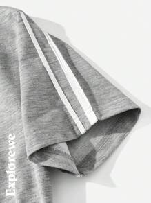 Grey Hooded Knitted Dress For Teenage Girls, Spring-Autumn - Grey - View 4