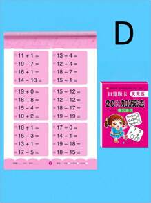 80 页/本手写算术练习册笔记本加减数学学习练习册（所有配件颜色和款式随机）办公室、学校、绘图、学生、记号笔、文具、男孩、女孩、学校用品 - 彩色 - 查看 7