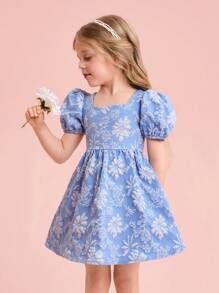 Đầm thường ngày không tay màu khối nơ phía trước cho bé gái - Rửa nhẹ - Xem 5