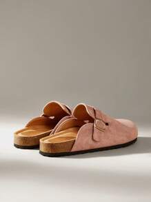 Solecia Sepatu Flat Wanita Kasual Serbaguna Sederhana Warna Polos - Baby Pink - View 4