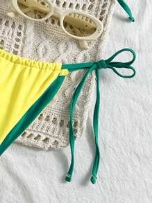 Swim Mod Conjunto de bikini sexy atado de verano para mujer (triángulo mini)