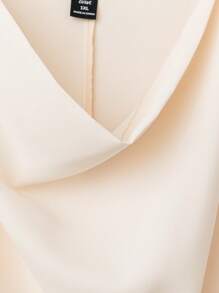 SHEIN Clasi Plus Size Women Open Shoulder Blouse & Pleated Waist Skirt Elegant 2 Pieces Set, Suitable For Parties And Daily Commute