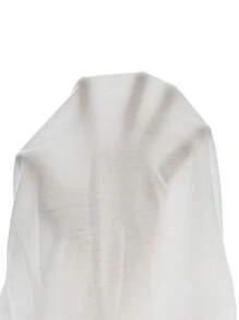 SHEIN Essnce 女款V領短袖T卹，設計師款式，夏季休閒Polo衫，腰長修身剪裁 - 白色 - 查看 13