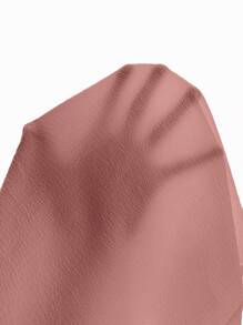 SHEIN Frenchy 女士纯色撞色蕾丝吊带背心 - 粉色 - 查看 7