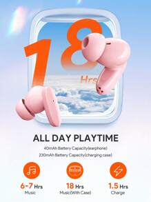 JMMO Wireless Earbuds 0.14oz (4g) With USB-C For Fast Charging & ENC Noise Canceling Technology For Sports Music Women's Gift Creative Holiday Gift,Gaming Earphone & Speaker,Microphone Gifts,Must-Haves For Autumn And Winter