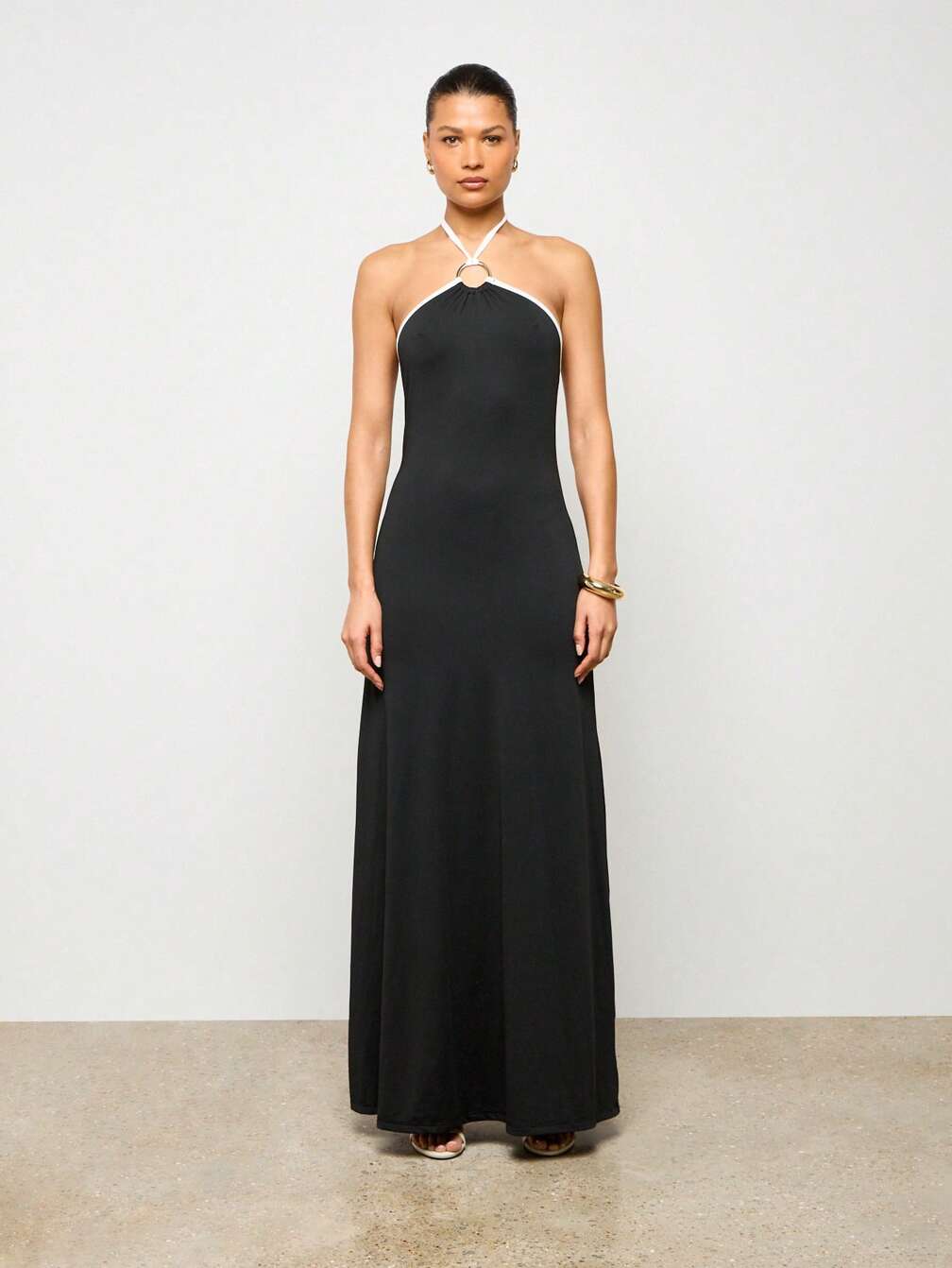 halter neck black tie wedding guest dress Taylee Halterneck Maxi Dress Black | Wedding Guest Dress | Halter Neck
