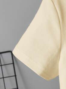 Young Girl Leopard Print Heart Graphic Round Neck Short Sleeve T-Shirt,For Mother's Day