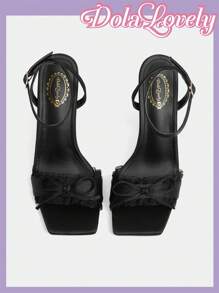 Dola Lovely Women's Round Toe High Heel Fashion Pumps - Black - View 6