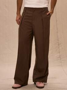 Musero Tailored Pocket Detail Straight Leg Trouser Spring Summer - Rust Brown - View 2