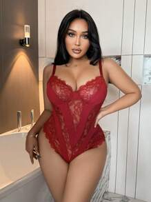 大码性感蕾丝拼布吊带背心