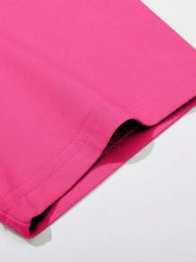 Manfinity Homme Men's Casual Cross Print Slogan Short Sleeve T-Shirt, Summer - Watermelon Pink - View 6