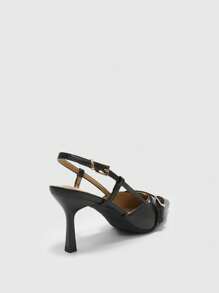 CUCCOO BIZCHIC Women Pointed Toe High Heel Pumps, Sexy Thin Heels, Outdoor/Commute/Red Formal Party Evening Shoes Spring Shoes - Black - View 8