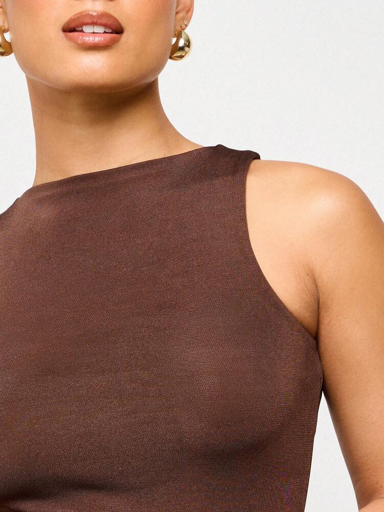 셔링 바디콘 투피스 하이넥 크롭탑 미니스커트 세트