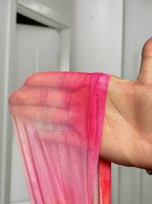 BamGleam Áo ba lỗ hở lưng gợi cảm nhuộm loang cho nữ, mùa hè - Nhiều màu - Xem 8