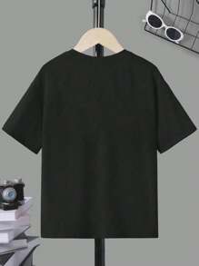 Tween Boys' Casual Video Game Controller Printed T-Shirt, Spring/Summer - Black - View 2