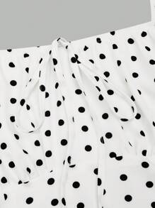 SHEIN Clasi Plus Size Elegant Polka Dot Print Slip Dress, Summer