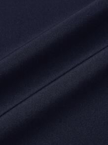 SHEIN Tall Pantalones anchos de cintura alta de unicolor para mujer, adecuados para ir al trabajo