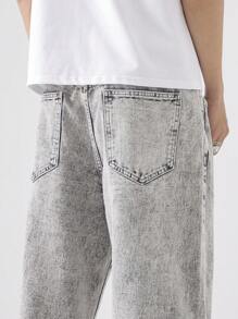 Chillumni Men's Casual Denim Jeans, Minimalist & Fashion For Daily Wear - Light Grey - View 7