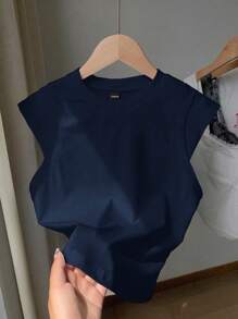 Comfortcana Camiseta roja sencilla y de moda, adecuada para tallas grandes, para el verano y para el Día de San Valentín