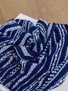 Miaspire 印花紙袋腰短褲 - 藍色 - 查看 6