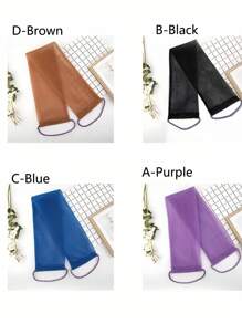 1pc African Nylon Exfoliating Bath Towel, Soft And Scrub, Nylon Bath Towel For Exfoliating And Bubble Foaming, Bathroom Accessories Home Bathroom Decor Summer - Multicolor - View 4