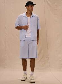 Musero Pantalones cortos elegantes de corte sastre a cuadros de corte largo para la primavera, el verano y las vacaciones de Pascua