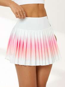 Gameset SHEIN Sport 渐变色休闲裙短裤，简约时尚日常穿搭