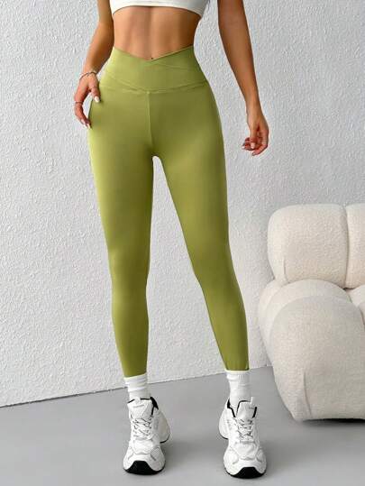 Muchica Spring ClothesSolid High Waist Leggings