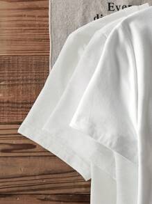 Attitoon 3 件白色休闲城市名称印花圆领短袖修身短款女式 T 恤，意大利米兰、加州布鲁克林印花