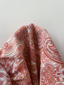 Elamini 性感女士 V 领无袖露背高腰碎花休闲度假迷你连衣裙，春夏 - 粉色 - 查看 6