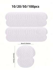 10/20/50/100 piezas Almohadillas desechables para absorción de sudor axilar, parches absorbentes de sudor axilar, eficaces, transpirables, invisibles, ligeros y absorbentes de sudor, cómodos y sin olor, fáciles de usar, adecuados tanto para hombres como para mujeres en verano caluroso, cuidado corporal para viajes, deporte, al aire libre, verano, pegatinas, regalo navideño