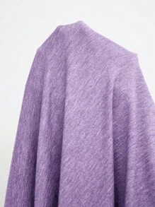 EMERY ROSE Blusa de encaje de contraste con volantes para mujer talla grande - Púrpura malva - Ver 7