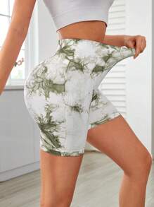 Easithlete 2pcs Plain Color Simple Fashion Sports Shorts, Suitable For Summer Biker Shorts - Multicolor - View 6