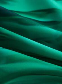 SHEIN 大码连体泳衣，简约时尚，适合夏季 - 綠色 - 查看 9