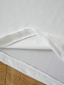 INAWLY BRIDE Embroidery Comfortable Top, Casual White Short Sleeve Embroidered Shirt - Multicolor - View 4