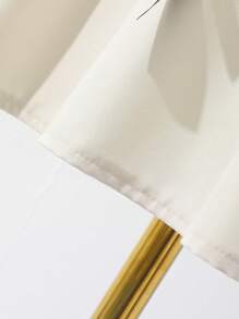 SHEIN Tween Girls' Bow Decor Round Neck Short Puff Sleeve Cute Dress, Filipiniana Terno - Multicolor - View 6