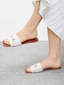 CUCCOO BIZCHIC Women's Casual Flat Sandals, Practical & Versatile - White - View 1