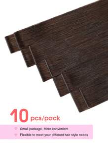 10PCS/Pack Cuticle Remy Seamless Injected Hand-Tied Pro Quality Virgin Human Hair Invisible Tape In Hair Extensions Human Hair Dark Brown Straight Tape Ins Tape In Hair Tape Ins Hair Extentions