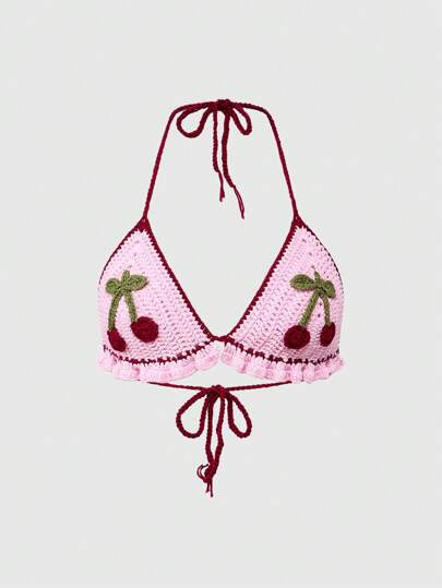 Kawaii Women's Cute Sexy Cherry Halter Top