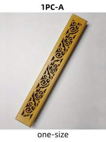 SHEIN 1pc Incense Holder, Wooden Craft Incense Stick Burner Ash Catcher Aromatherapy Burner For Home Room Decoration Meditation Yoga Spa Halloween, Spooky, Autumn, Festival, Holiday Christmas, Winter, Holiday, Festival