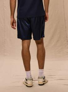 Musero Pantalones cortos a medida con bolsillo en sesgo, primavera-verano, elegante, para Pascua