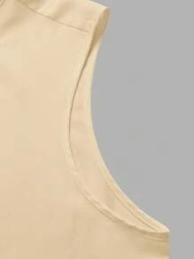 Manfinity Homme Męska letnia, swobodna, bezrękawnikowa, jednokolorowa koszula