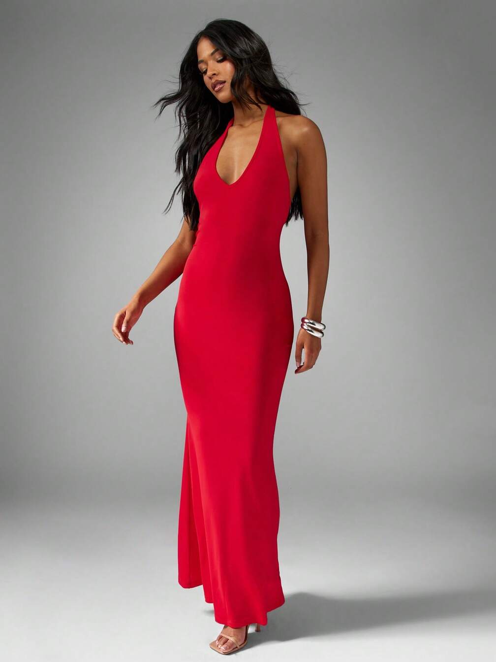fitted christmas dress Lavetir Teal Sheath/Column One-Shoulder Sleeveless Christmas Dresses with  Split Side 2026